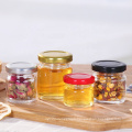 mini 30ml 60ml 80ml glass jar clear round with screw top lid wholesale glass jam honey jars